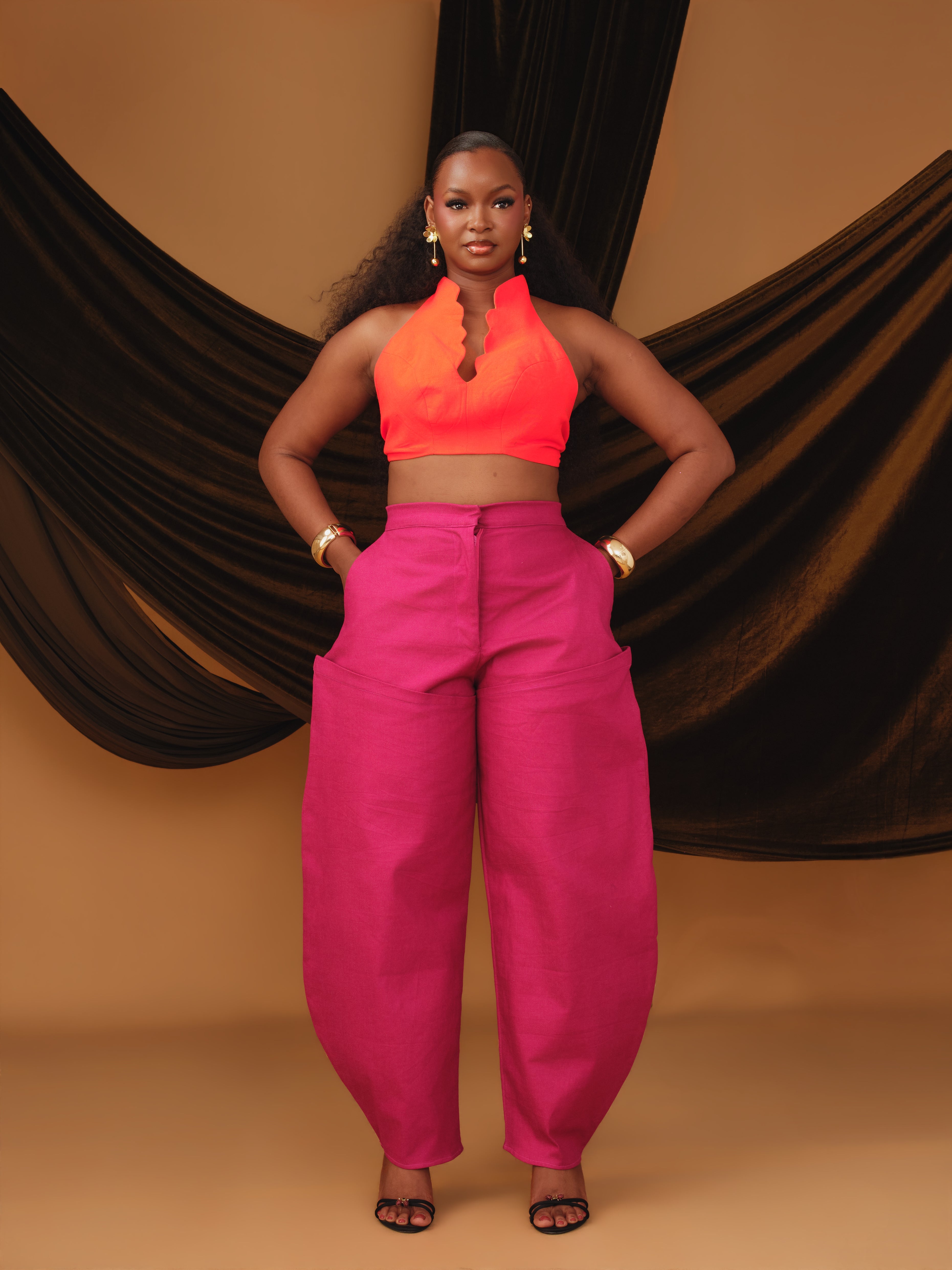 Yobe Bralette x SL Barrel Trouser Set