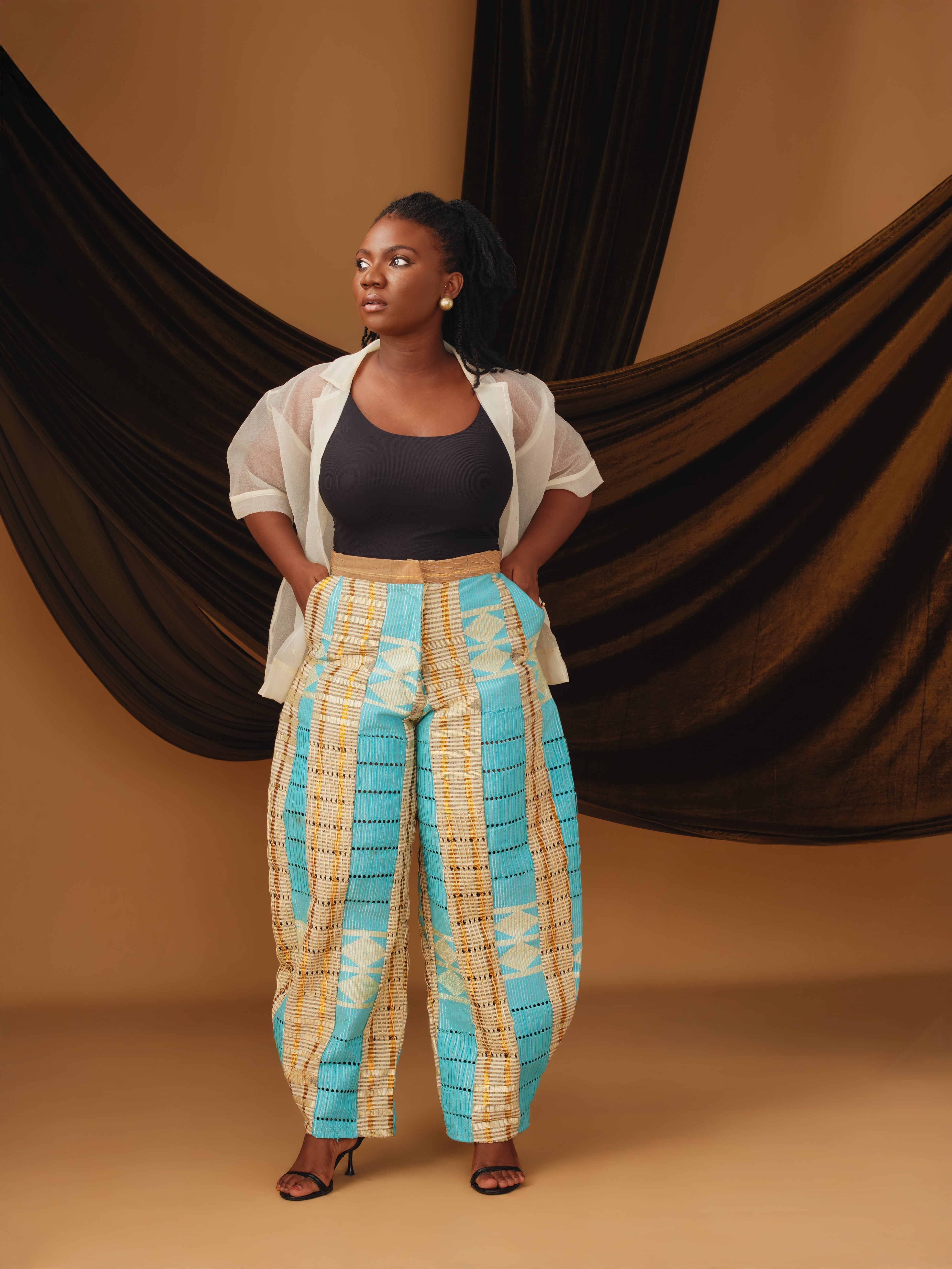 SL Signature barrel Asooke Trouser (NO TWO ARE THE SAME)