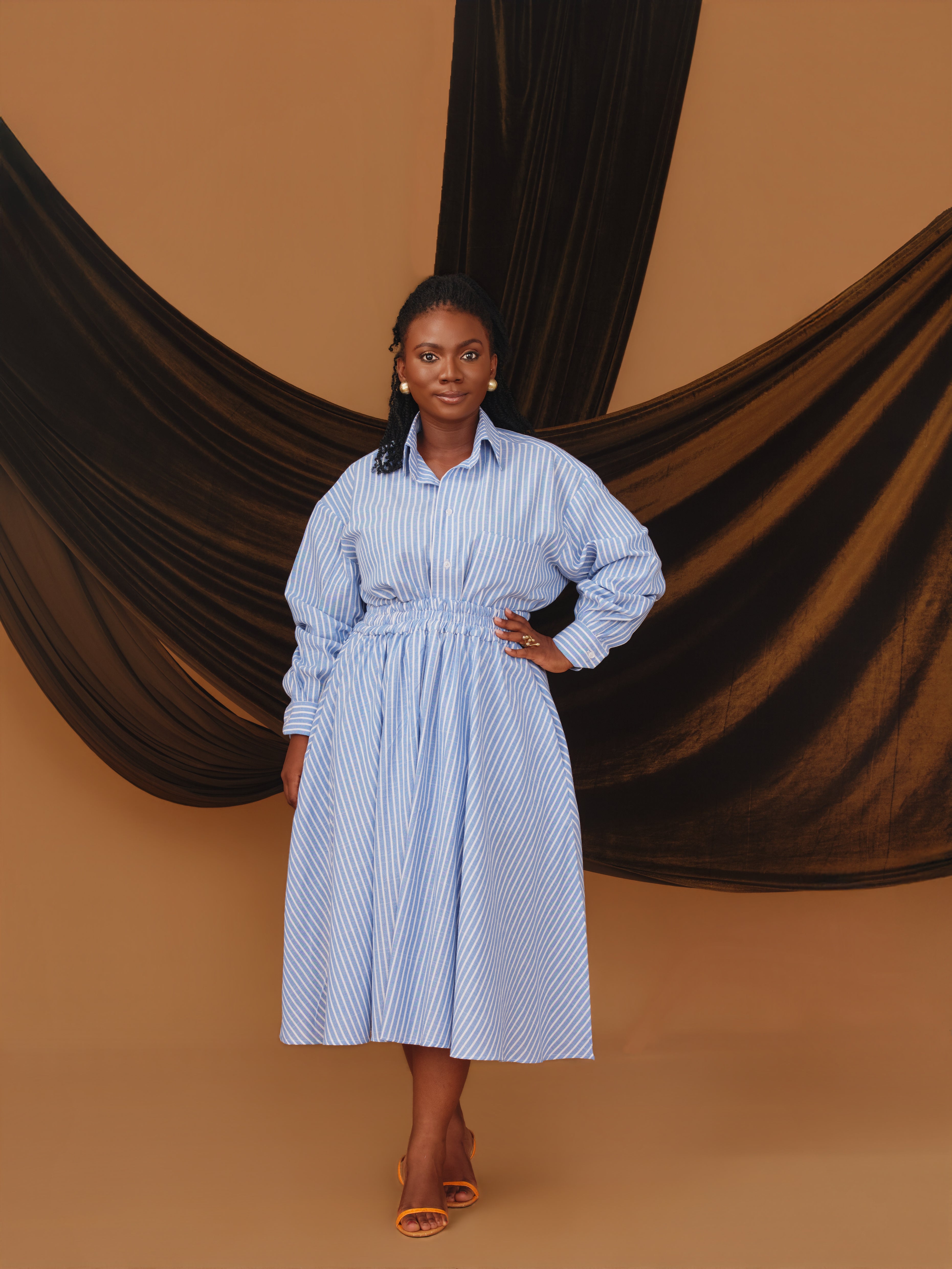 SL Signature Stripe oversized shirt ONLY