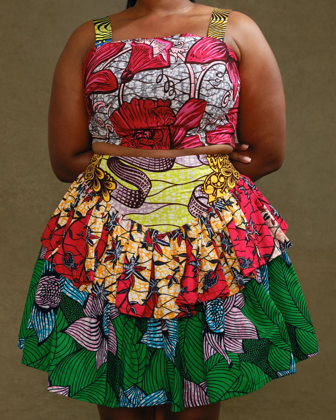 Ajoke layered Skirt (NO TWO ARE THE SAME)